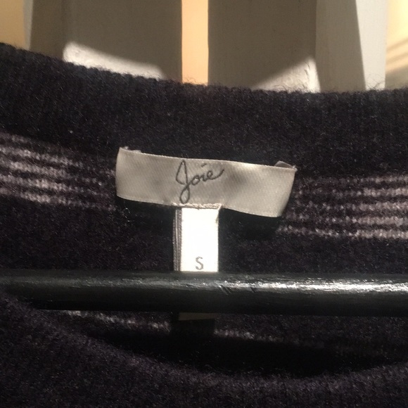 Joie black & gray cashmere blend sweater size S - Picture 2 of 3